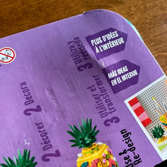 Lego Dots pineapple pencil holder set NIB - Picture 5 of 5